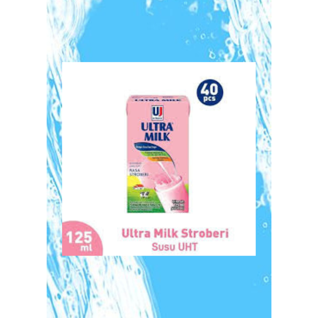 

Ultra Milk Susu UHT Strawberry 125 ml isi 40 Kotak