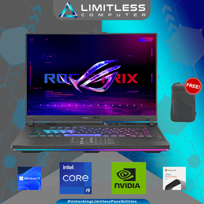 Asus ROG STRIX G16 G41JVR RTX 4060 Intel Core i9 14900HX 16GB 1TB Win 11 OHS 2021 Laptop Gaming