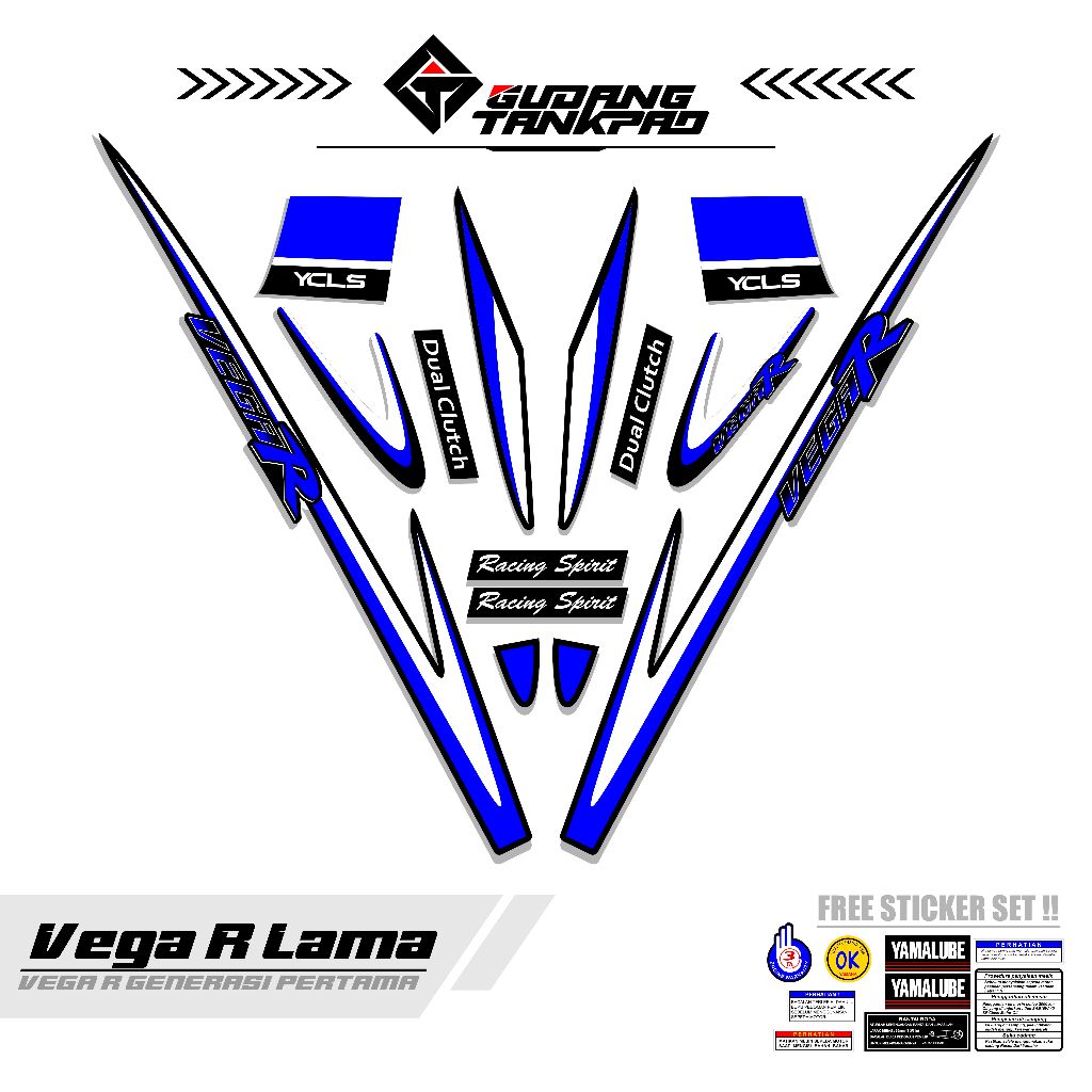 STRIPING VEGA R LAMA MTF 2 / STIKER STRIPING YAMAHA VEGA / LIS VEGA R LAMA / FULL SET STRIPING VEGA 