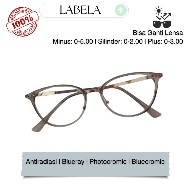 Labela - Frame kacamata wanita trend | kacamata minus ntiradiasi | kacamata best seller 1770 | kacam
