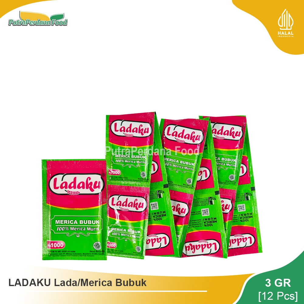 

LADAKU Merica Bubuk 3gr (12 Pcs)