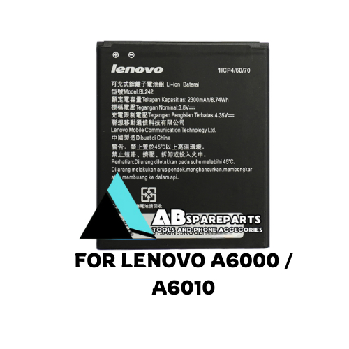 BATTERY BATERAI BATRE BATT LENOVO A6000 BL242 KUALITAS ORI