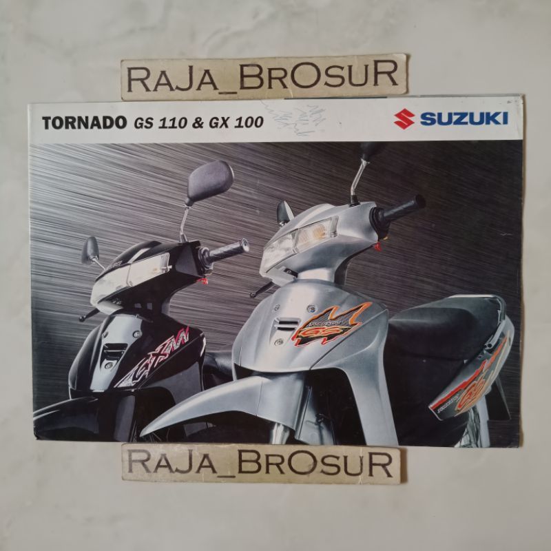 Poster brosur katalog leaflet jadul lawas Suzuki Tornado GS110 GS 110/Tornado GX100 GX 100 1997