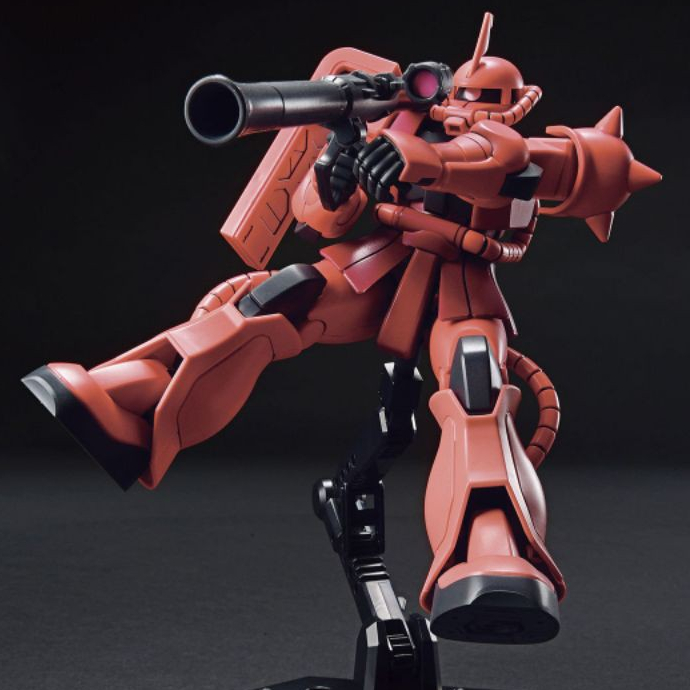 Original Made In Japan HG HGUC 1/144 Zaku II 2 Char's Char Red ver. Revive 40th
