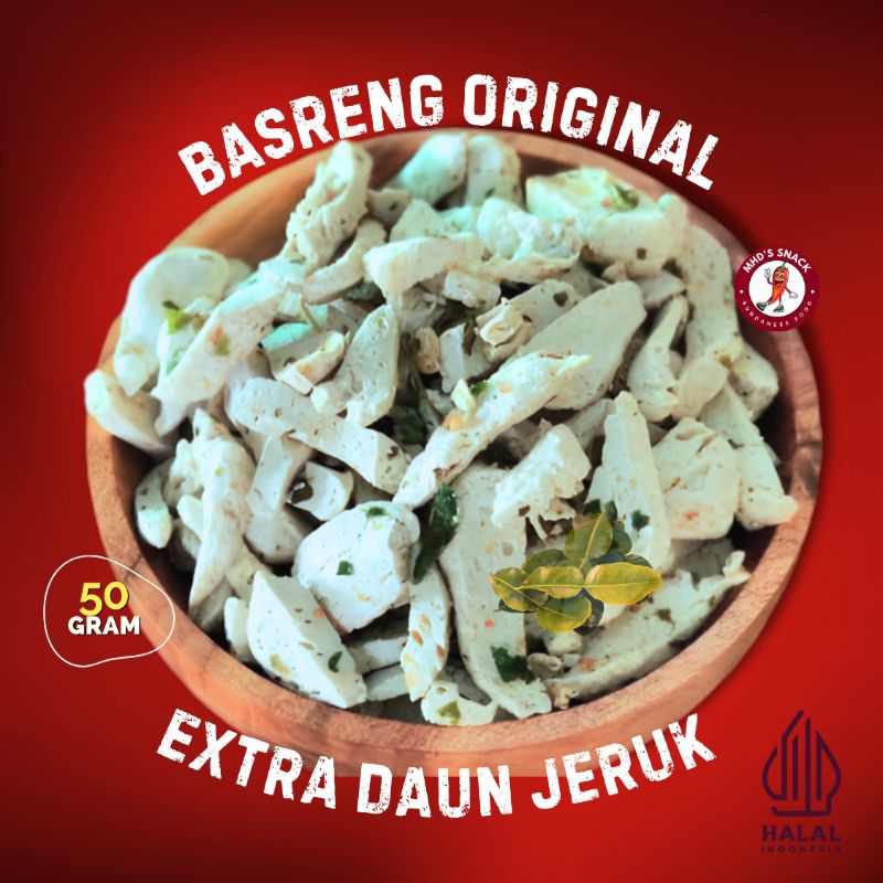 

Cemilan Basreng 50gr Extra Daun Jeruk - Renyah Gurih, Pedas Mantap | MHD'S SNACK