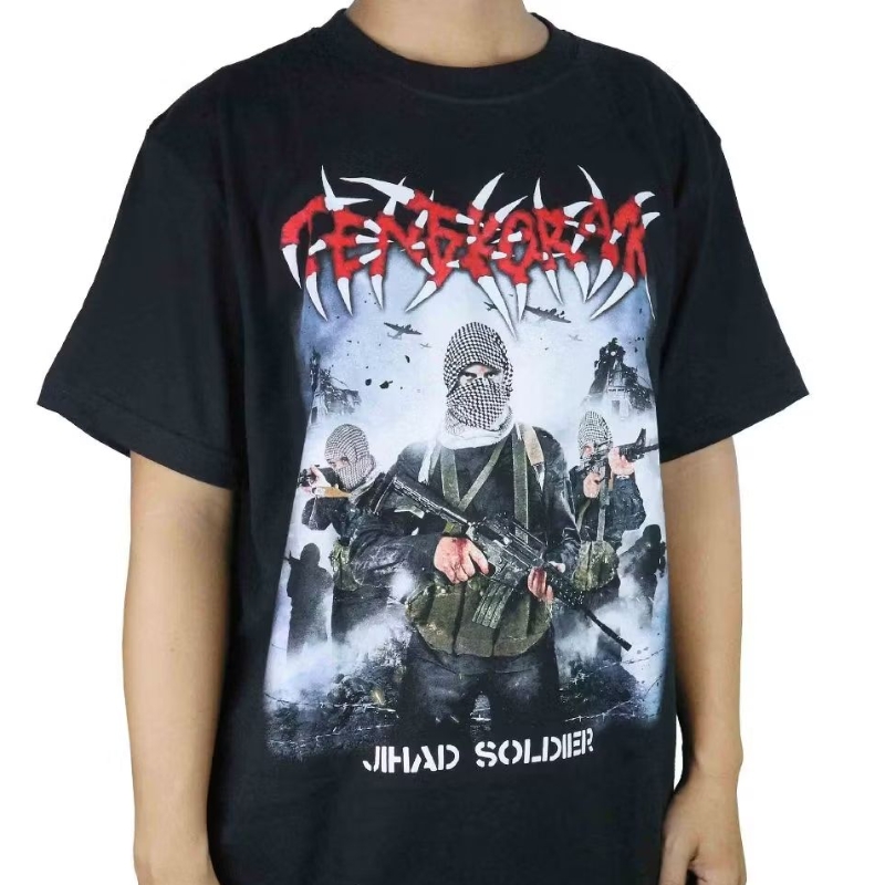 Metalgear Music Original Tengkorak  - Jihad Soldier Tshirt Baju Kaos