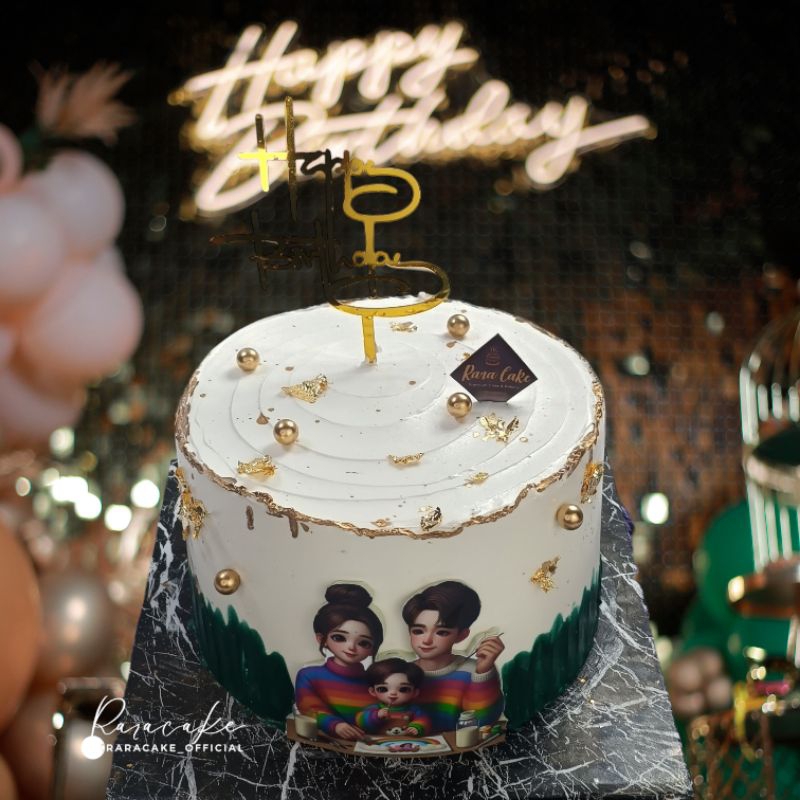 

simple cake pict family