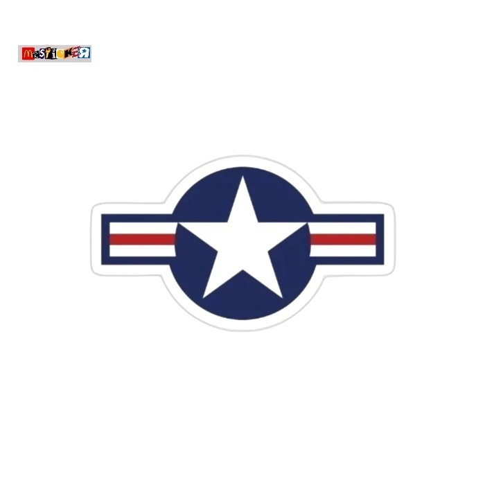 

sticker USAF air force roundel logo diecut stiker pilot USAAF