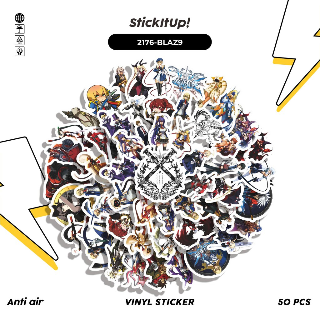

COD✨ 50 Pcs Stiker Pack GAME SERIES BLAZBLUE CHARACTER MIX 09 Lucu Aesthetic Vynil Waterproof untuk Freebies Sticker Buku Journal Casing HP Laptop