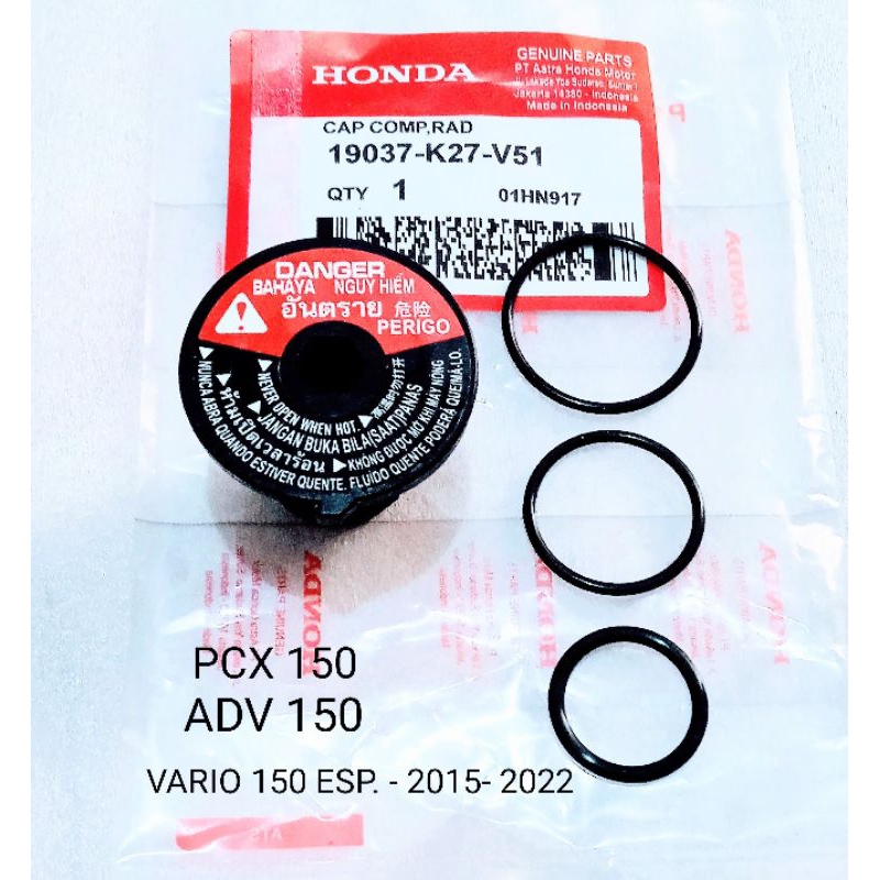 TUTUP RADIATOR CAP COMP RADIATOR .HONDA PCX 150.ADV 150.VARIO 150.ORIGINAL