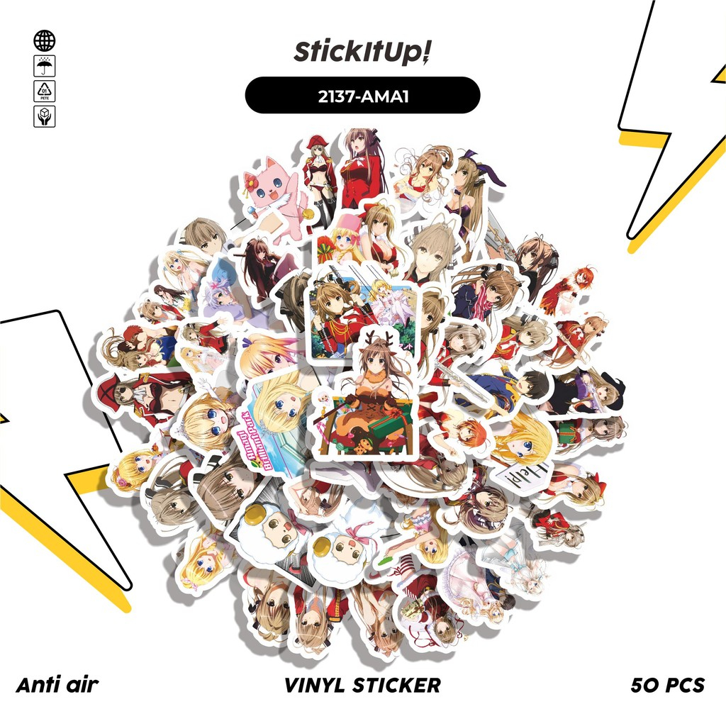 

COD✨ 50 Pcs Stiker Pack ANIME SERIES AMAGI BRILIANT PARK CHARACTER MIX 01 Lucu Aesthetic Vynil Waterproof untuk Freebies Sticker Buku Journal Casing HP Laptop