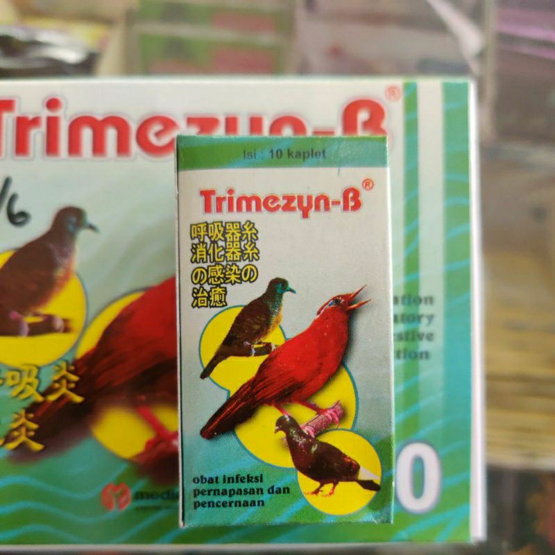 TRIMEZYN B PLUS OBAT BURUNG INFEKSI PERNAFASAN DAN PENCERNAAN