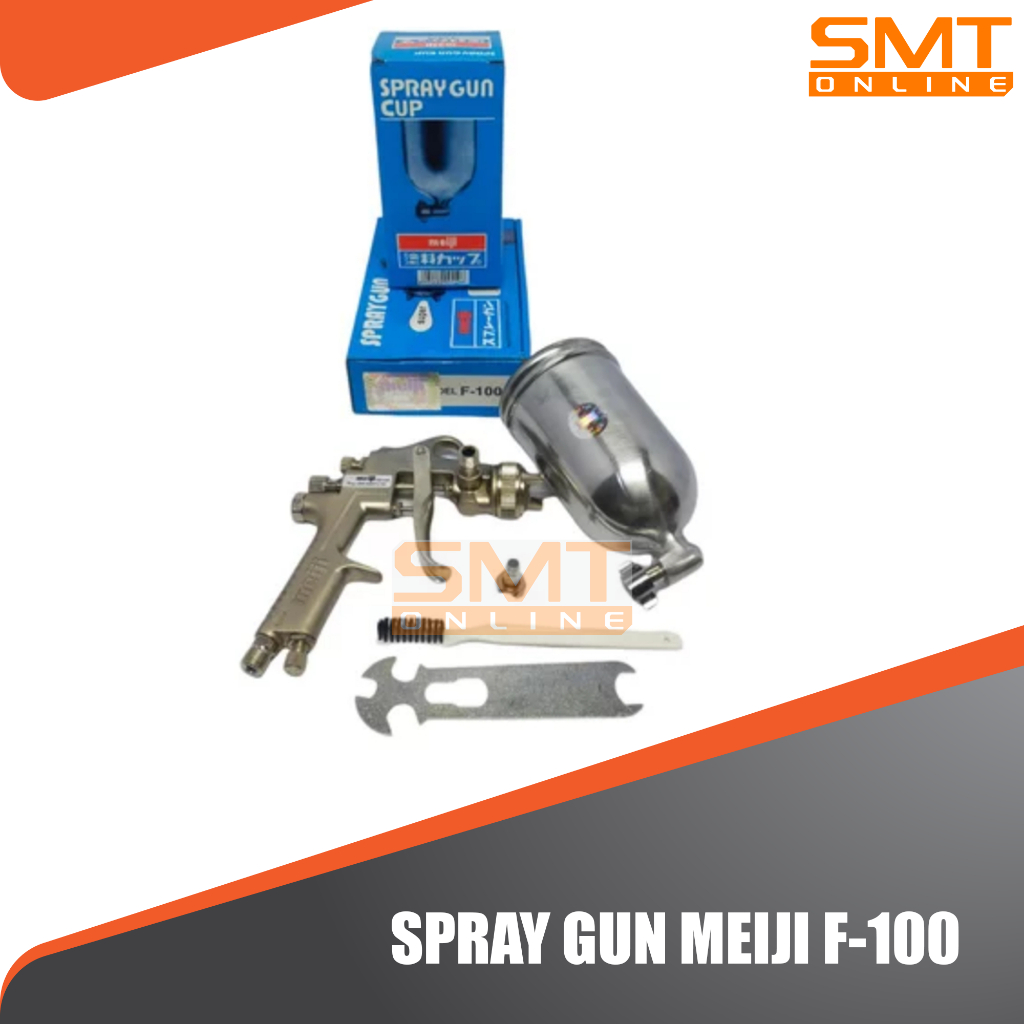 Spray Gun MEIJI F100 F 100 Tabung Atas Taiwan