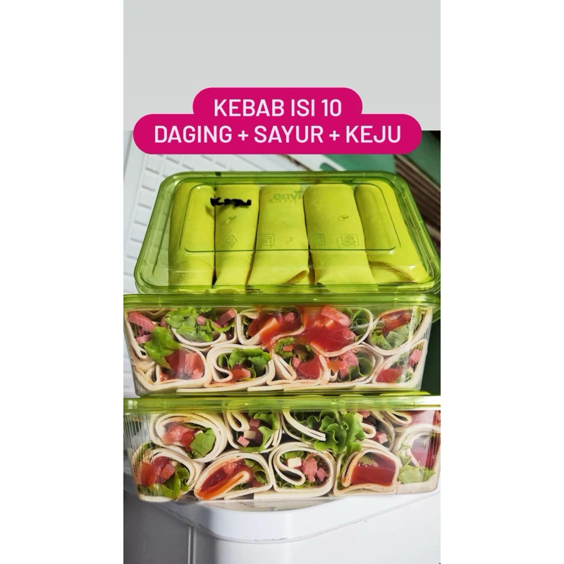 

Kebab daging sayur keju