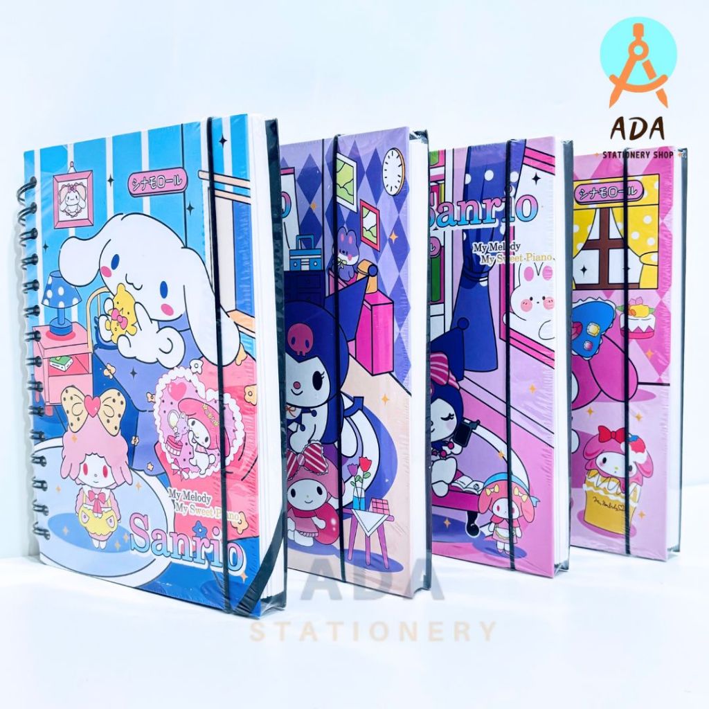 

(1 pc) BUKU SPIRAL HARDCOVER SANRIO /VS-2/ BUKU SPIRAL TEBAL