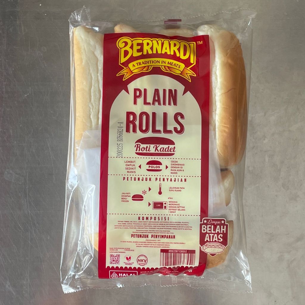 

Roti Hot Dog Plain Bernardi Isi 6 pcs / Hotdog