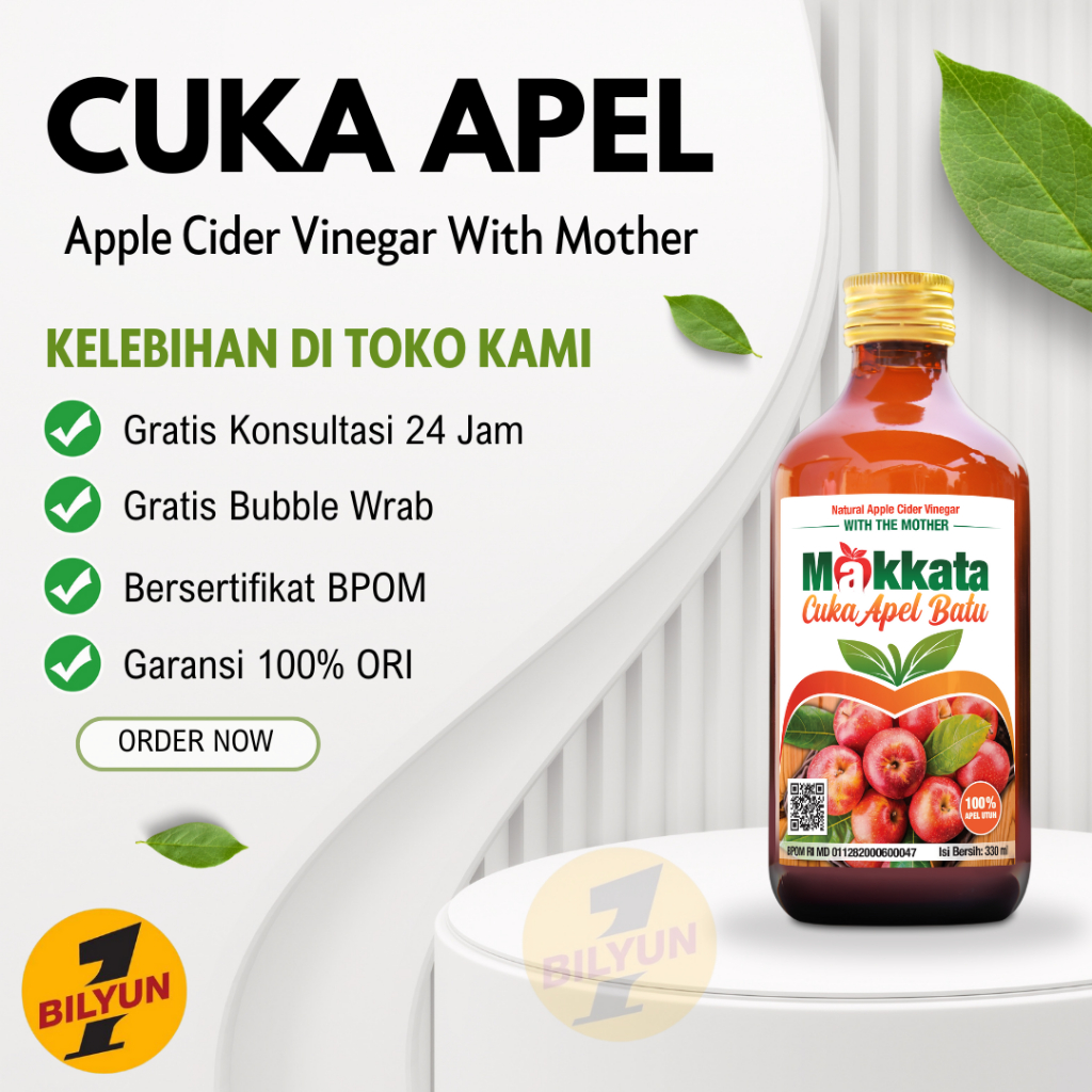 

CUKA APEL ORIGINAL MAKKATA Cuka Apel Asli Batu Obat Maag Asam Lambung Dan Kolesterol Tubuh