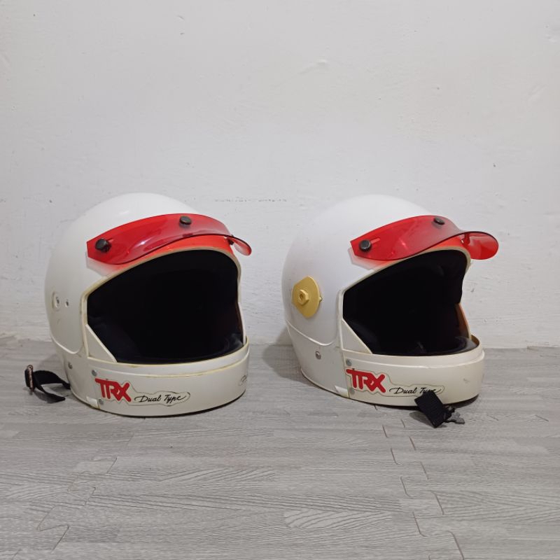 Helm TRX Custom Full Face Jadul Honda