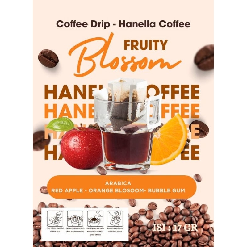 

[3 PCS & 5 PCS] FRUITY BLOSSOM DRIP COFFEE BAG 17GR