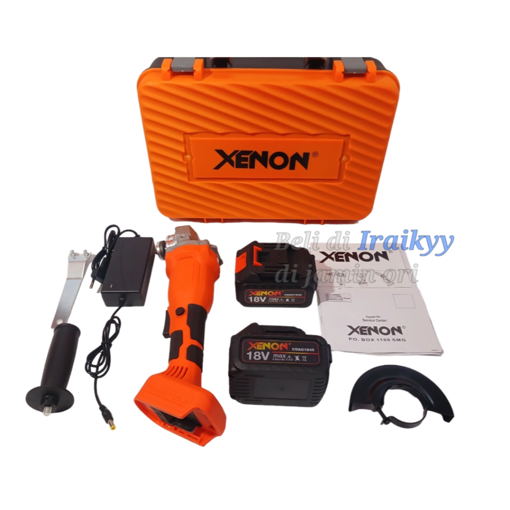 XENON CDAG1845 Mesin Gerinda Cas Charger 18V Cordless Angle Grinder / Gerinda Cordless Xenon
