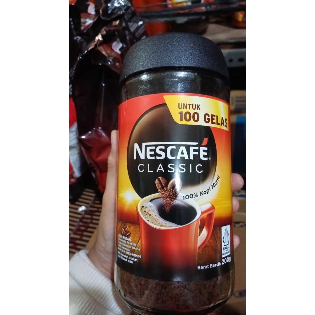 

Nescafe Classic 200gr [ botol kaca ]