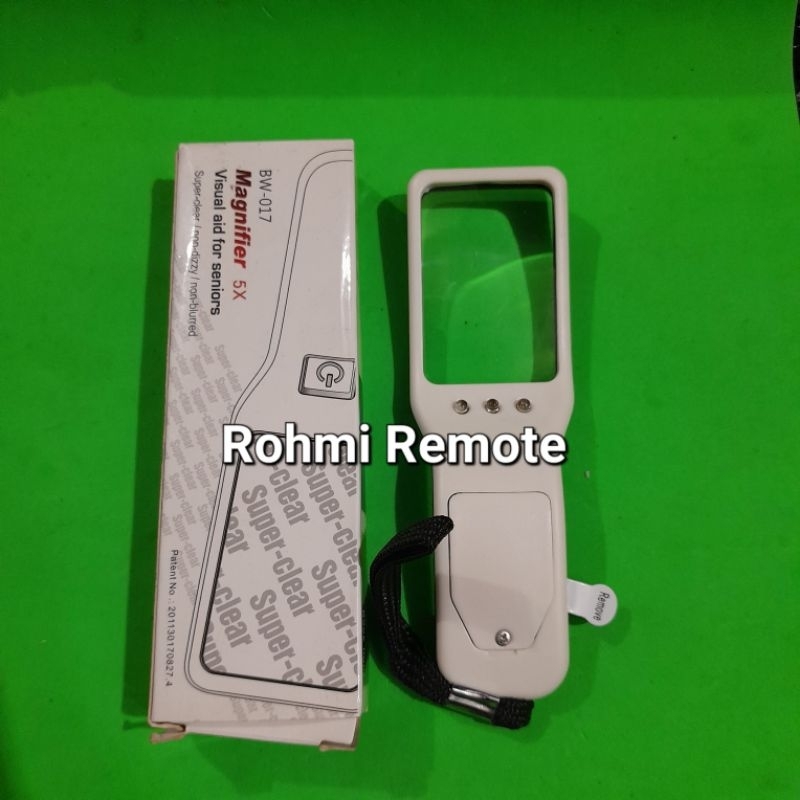 

KACA PEMBESAR MAGNIFER 5X FLASH SINAR UV