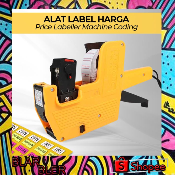 

DUODELI Alat Label Harga Price Labeller Machine Coding - MX-5500 - Multi-Color