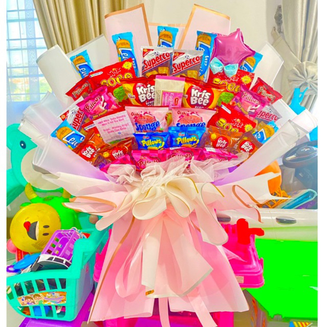 

BUKET instan REady Dadakan murah Bouquet snack wisuda ulang tahun aniversary