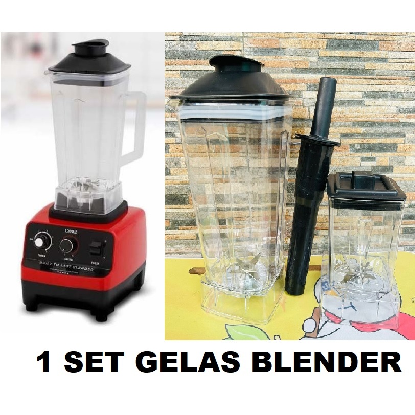PART  BLENDER GELAS SET DAN DUDUKAN GELAS BLENDER COCOK UNTUK TYPE TIXX IBD-DS7 FOMAC Advance SE-601