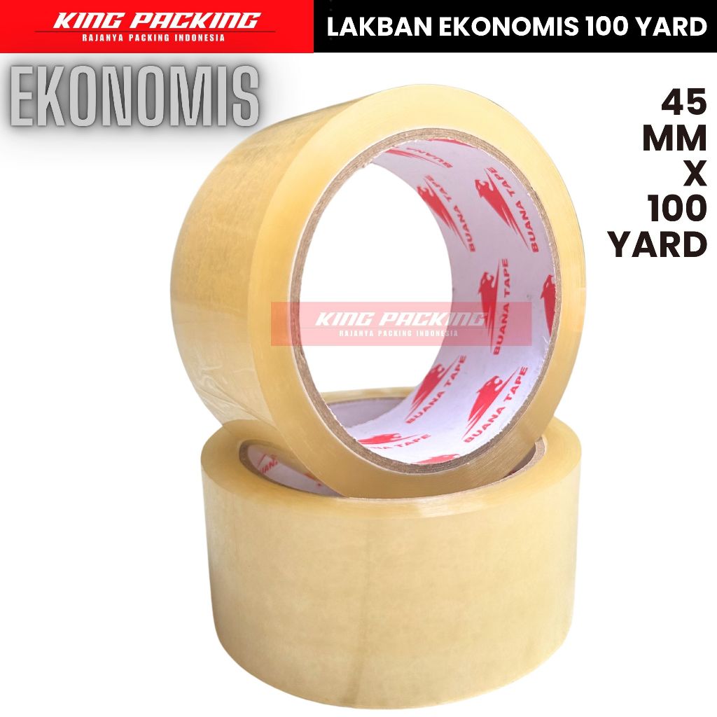 

Lakban Bening / Coklat 45mm x 100Yard - EKONOMIS