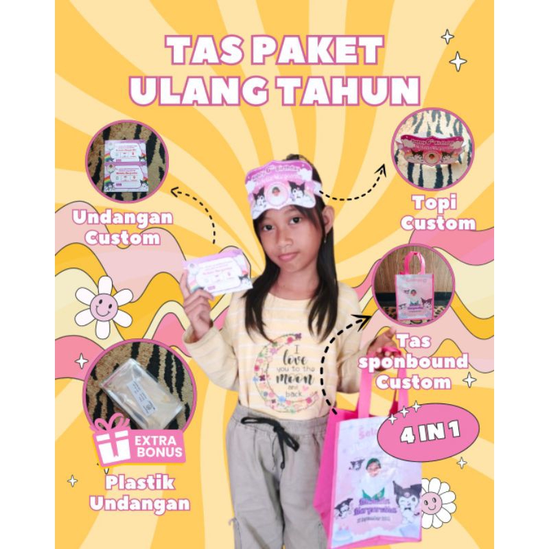 

Paket Hemat Tas Ulang Tahun Custom Murah