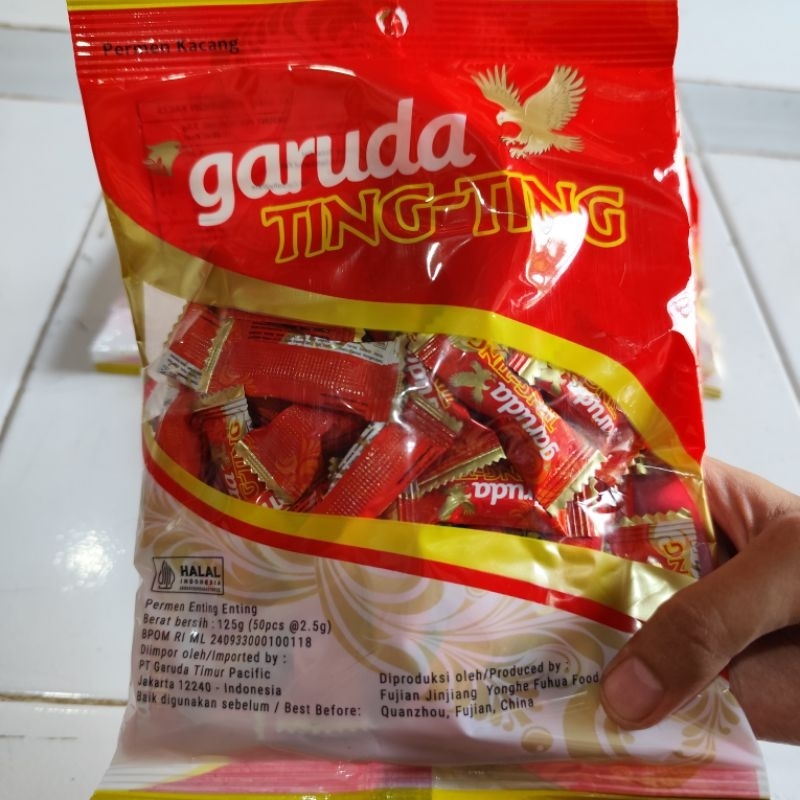 

Permen kacang Garuda TING- TING isi 50pcs(@2, 5gr)