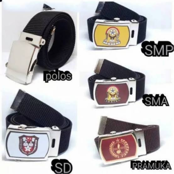 IKAT PINGGANG/SABUK/SD/SMP/SMA/POLOS/AKSESORIS PRIA/ANAK/GESPER