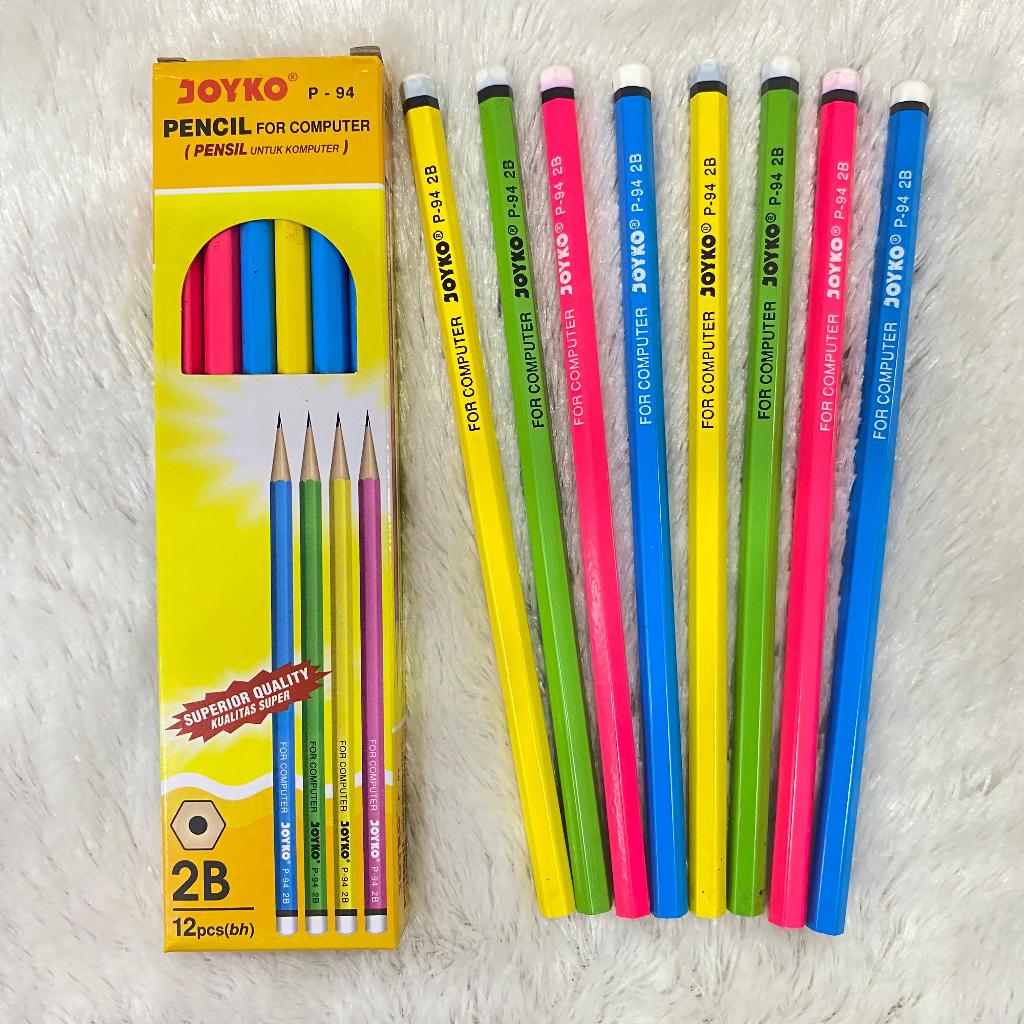 

Pensil 2B merk JOYKO isi 12 pcs Pensil Komputer untuk keperluan Sekolah dan Kantor