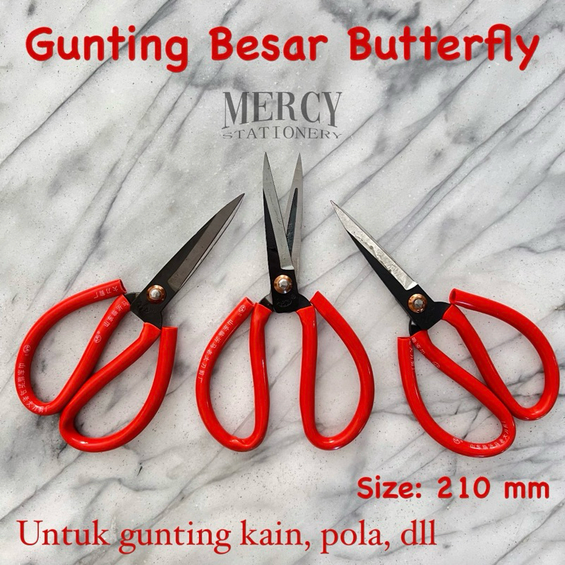 

Gunting Kain Serbaguna 8" Gunting Kodok Pola Scissors Butterfly