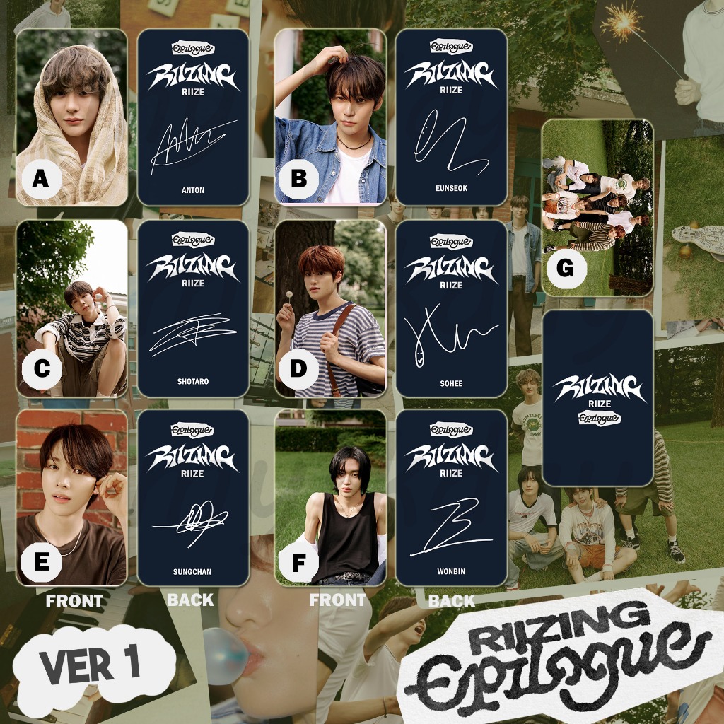 PC-1784, Unofficial Photocard RIIZE Riizing: Epilogue 2 sisi