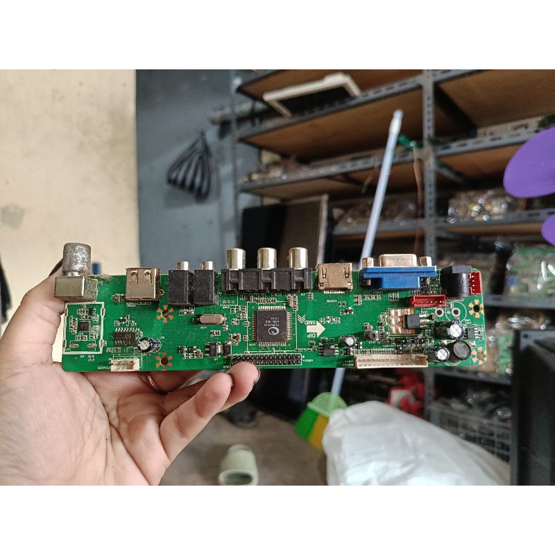 mainboard mesin tv led FAWS 17 inci