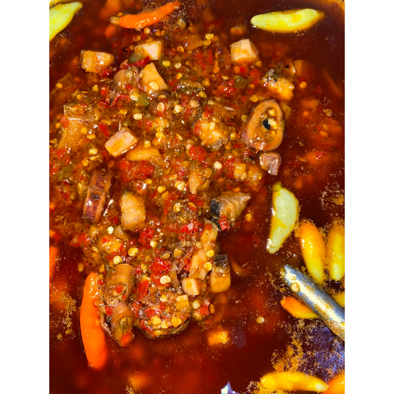 

sambel ikan telang asam manis