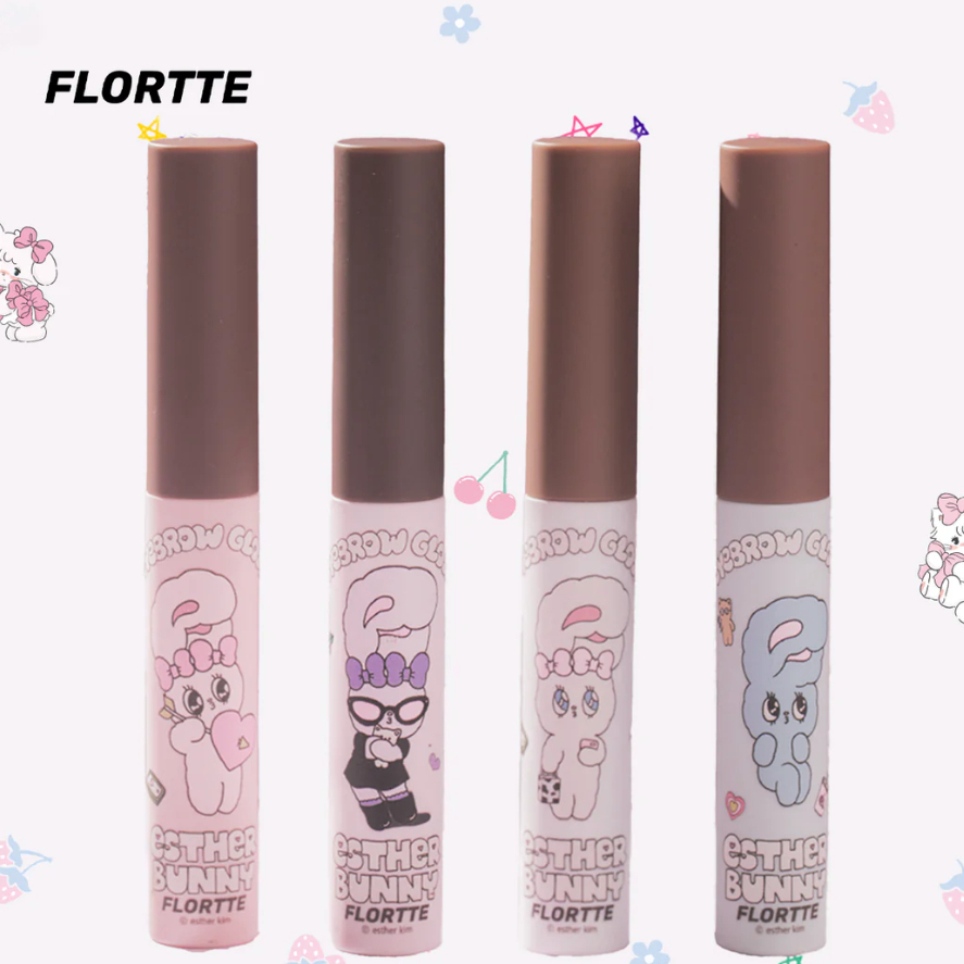 [Ready Ori] Flortte Eyebrow Flortte Esther Bunny Eyebrow Tint Flortte Brow Mascara Flortte Alis