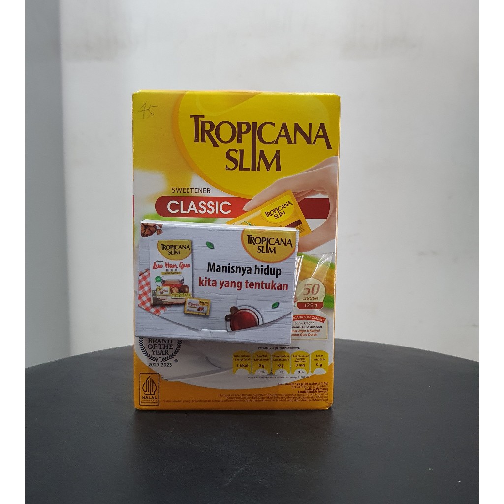 

Tropicana Slim Sweetener Classic 50 Sachet - Pemanis untuk Bantu Batasi Gula
