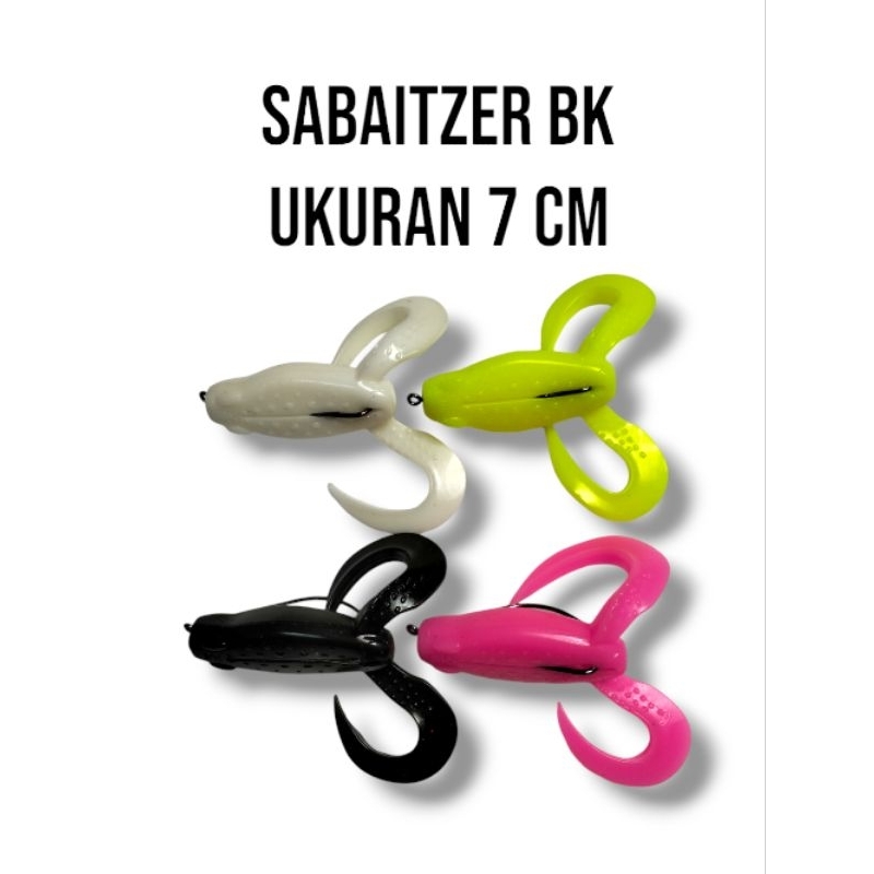 SOFT LURE 7CM BERKAKI SATU SET SAMA HOOK 2/0 NON TIMAH| UMPAN CASTING IKAN GABUS DAN TOMAN