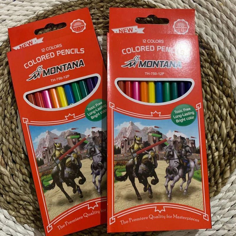 

PENSIL WARNA MONTANA PANJANG 1 PAK ISI 12 PCS