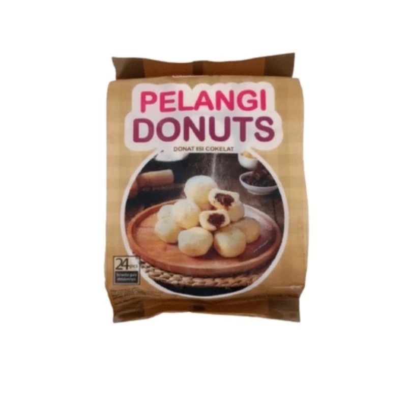 

PELANGI Donuts Kentang Mini Isi Coklat 24pcs 480 Gram