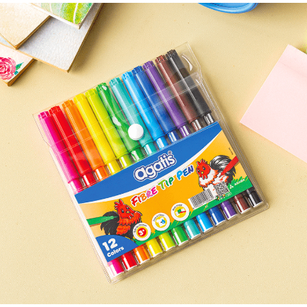 

AGATIS Spidol Warna Fiber Tip Pen 12 18 24 Warna