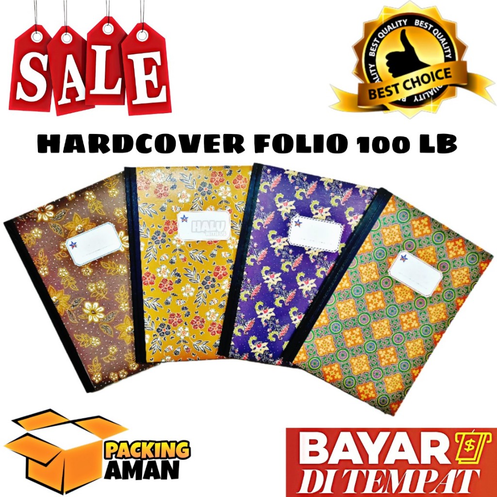 

(BISA COD) PROMO 1 Pcs Buku Folio 100 Lembar Merk AA / Buku Folio Akuntansi / Buku Hardcover Folio