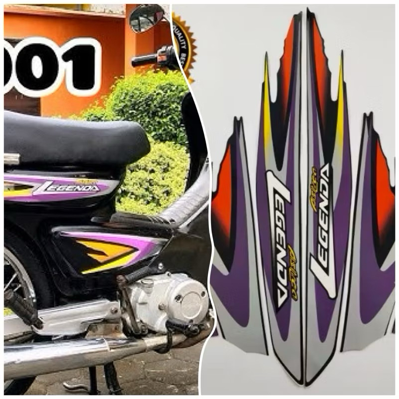 STRIPING MOTOR STIKER MOTOR HONDA LEGENDA 1 2001