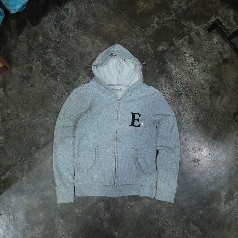 FREUDE ZIPPER HOODIE GREY