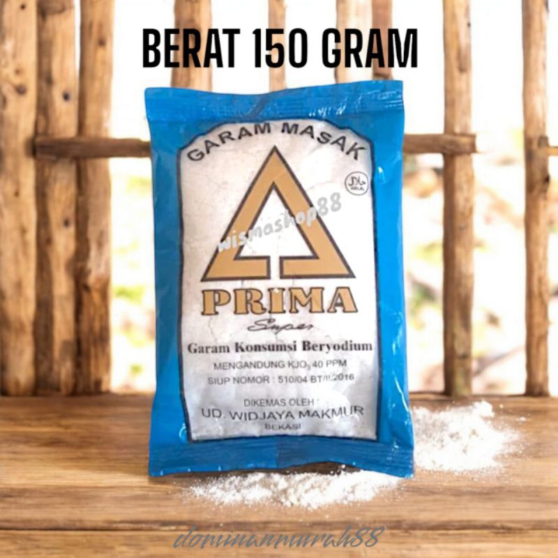 

GARAM PRIMA SUPER BERAT 150 GRAM / GARAM BERYODIUM / BUMBU DAPUR / GAREM