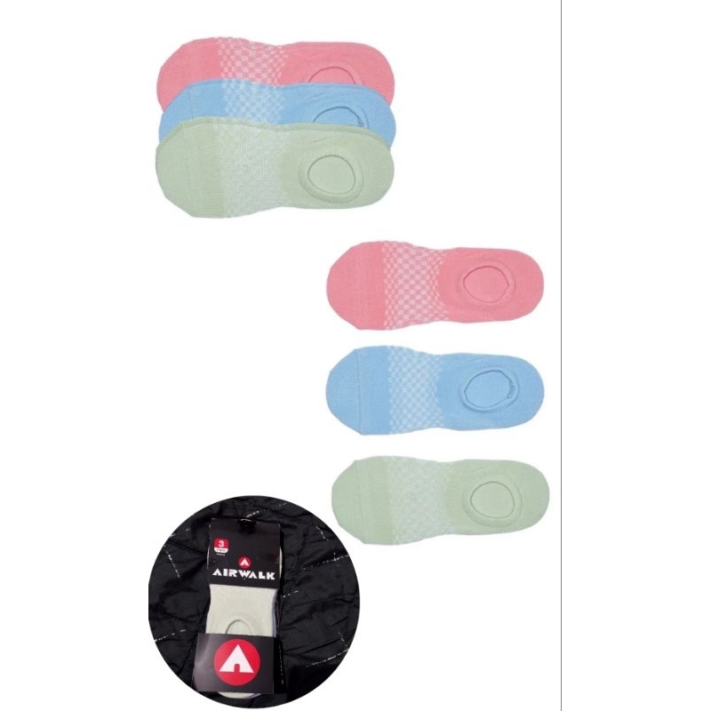 KAOS KAKI WANITA AIRWALK 1 SET ISI 3 PASANG ORI‼️
