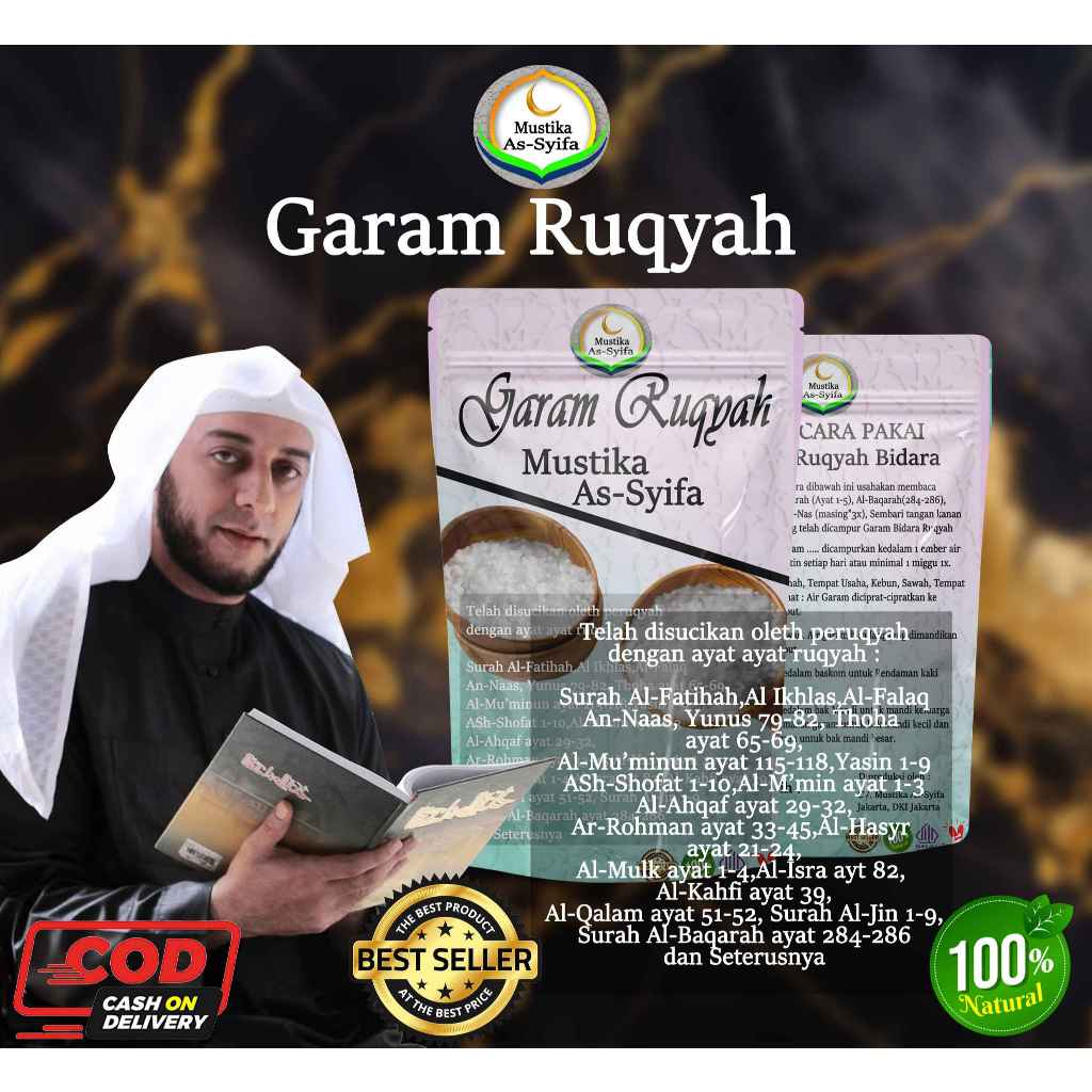 

[TERLARIS KEMASAN 250gr] Garam Mustika As-Syifa Original Mustika As-Syifa / Garam Ruqyah Mustika As-Syifa